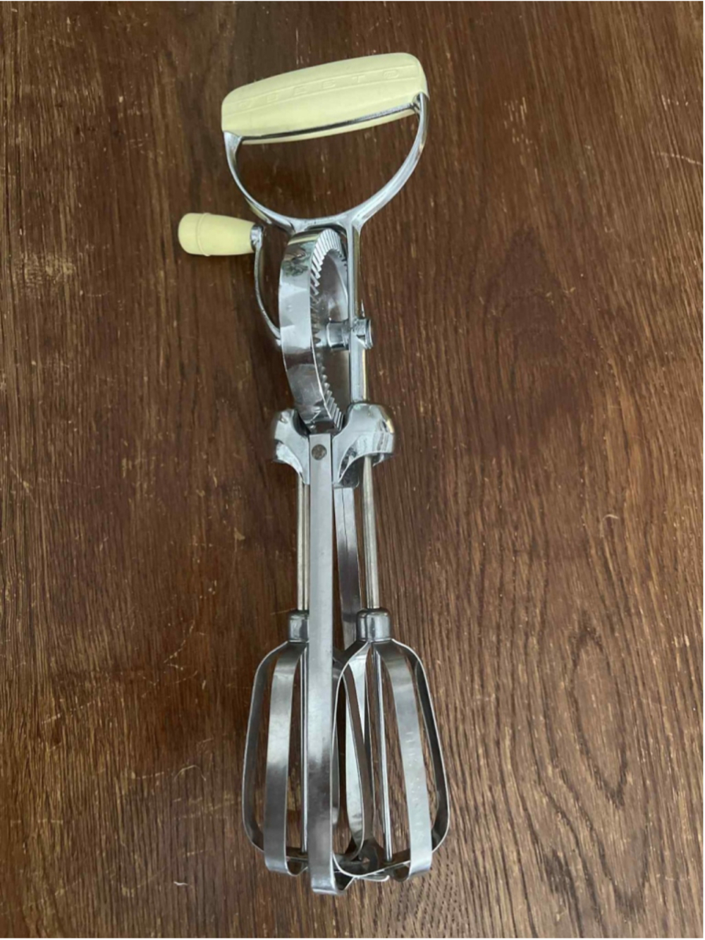 Vintage Flint Ecko Best Hand Mixer Egg Beater Stainless Steel